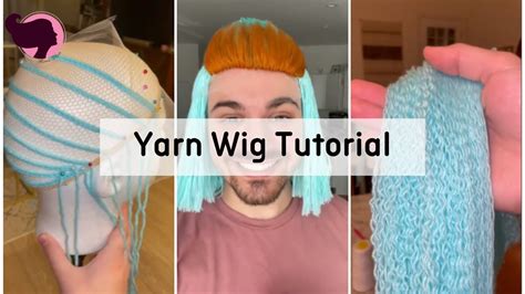 diy yarn wig no sew|how to make own wig.